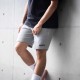 NYCU休閒有型棉短褲_灰